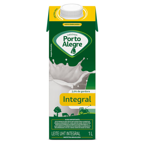 Leite Integral Longa Vida Porto Alegre 1L - CX